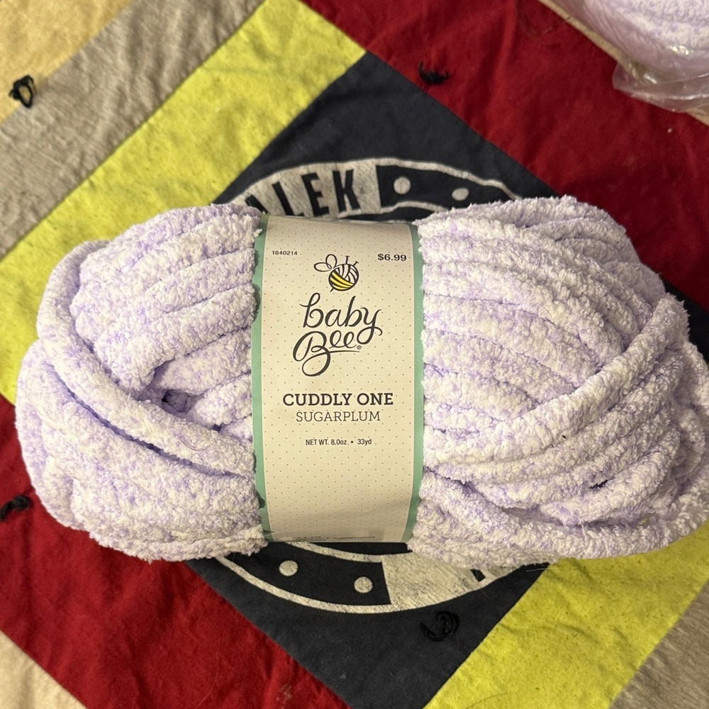 Baby Bee Cuddly One Yarn in Light Purple (SUGARPLUM) - multiple available